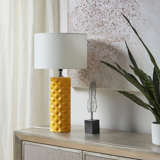 Mazi Cylinder Ceramic Table Lamp