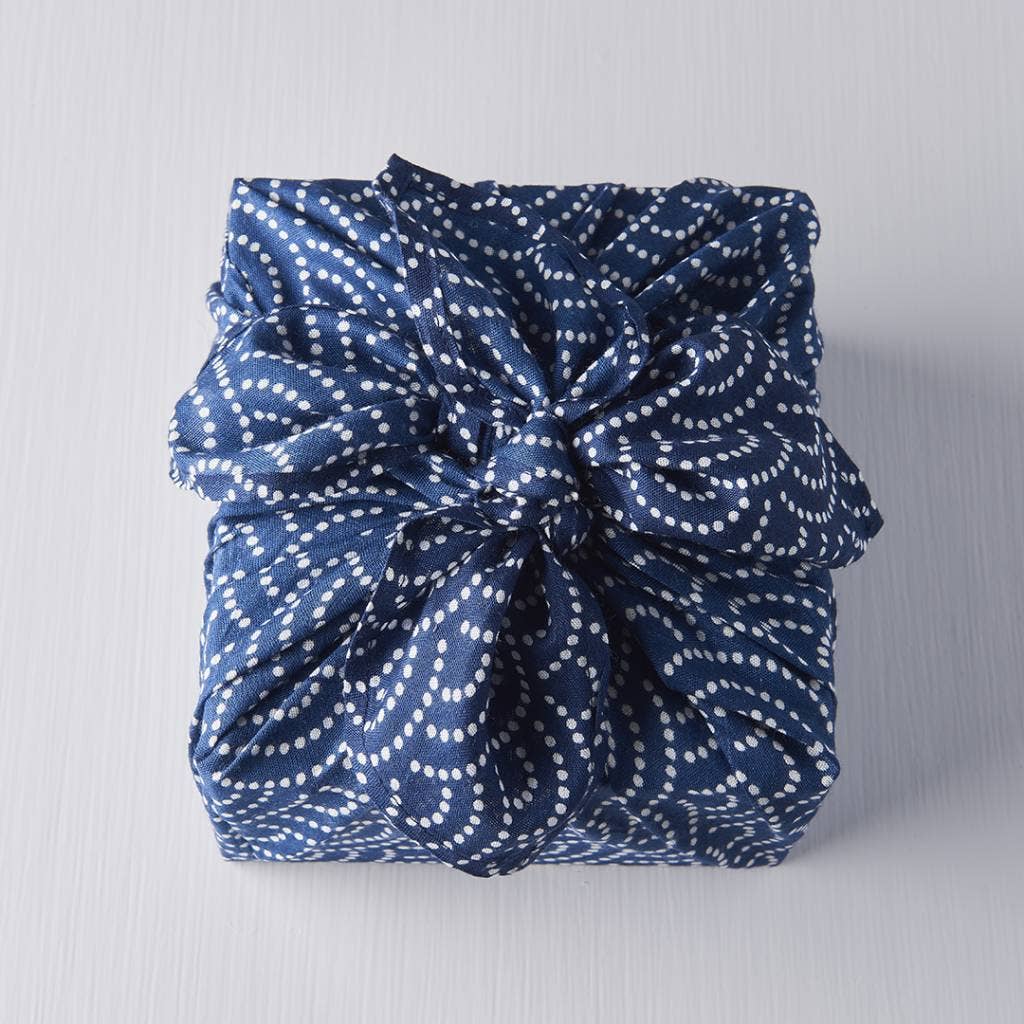 Blue reusable Furoshiki