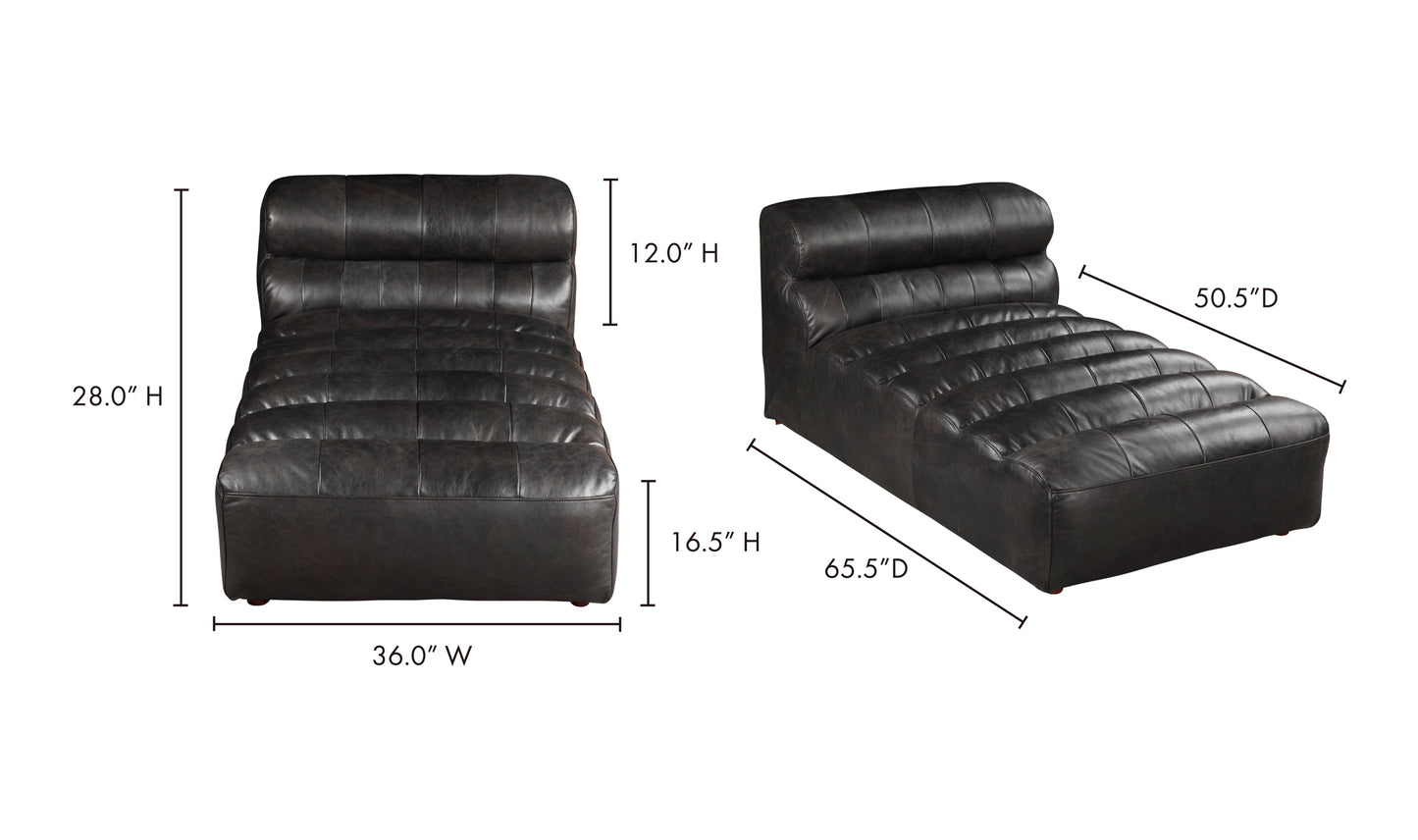 Ramsey Leather Chaise