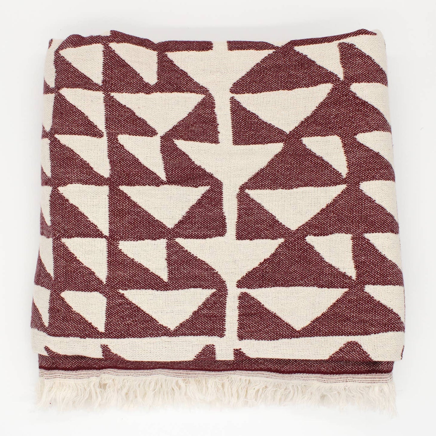 Turkish Cotton Pyramid Throw Blanket