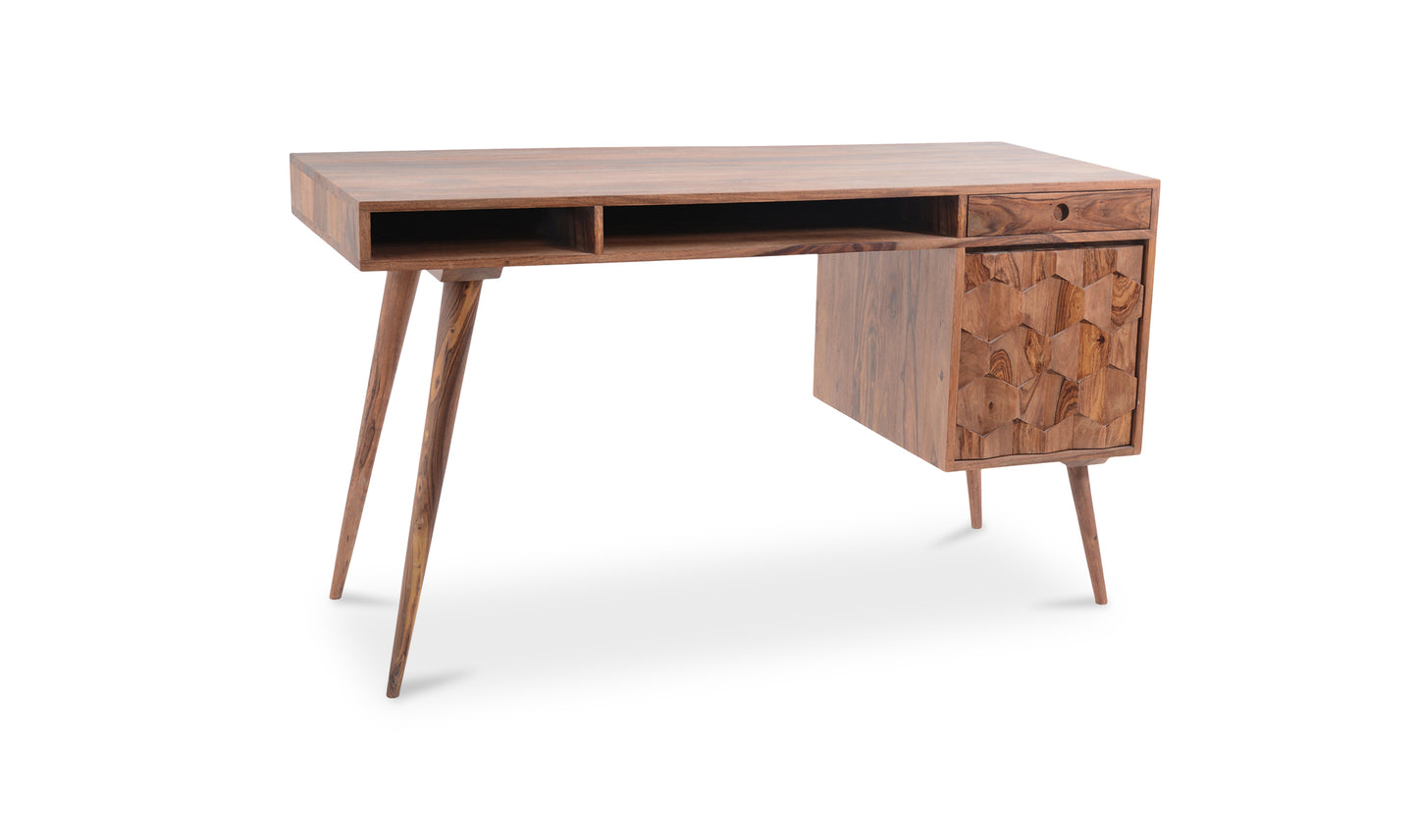 O2 Sheesham Wood Desk