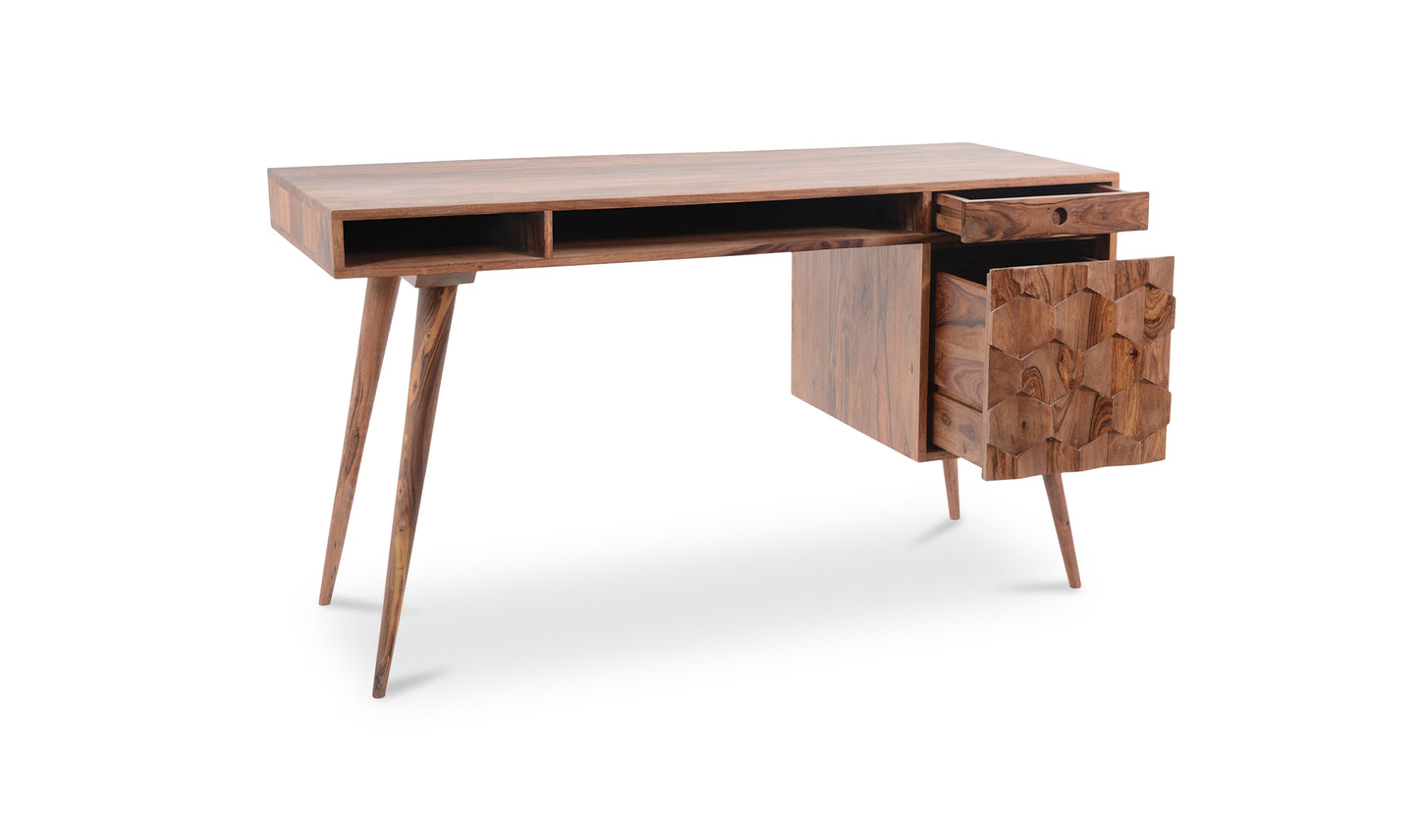 O2 Sheesham Wood Desk