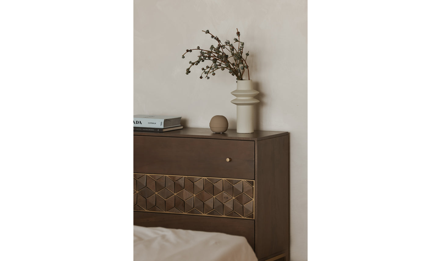 Corolla Three-Drawer Nightstand