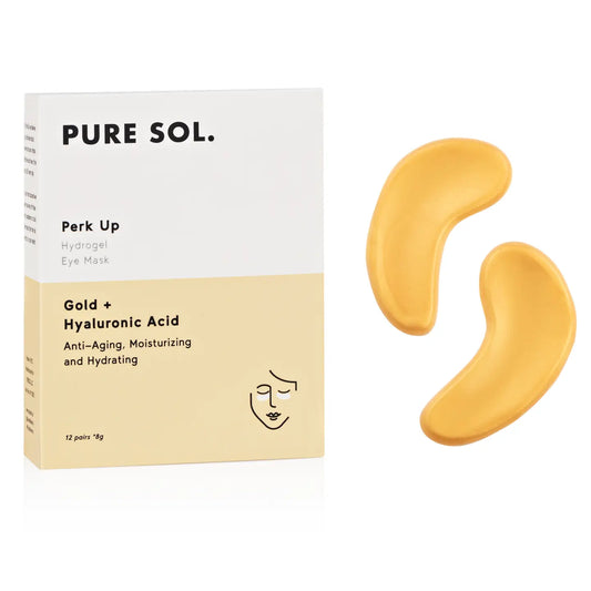 Perk Up - Mascarilla de gel para ojos con oro y ácido hialurónico