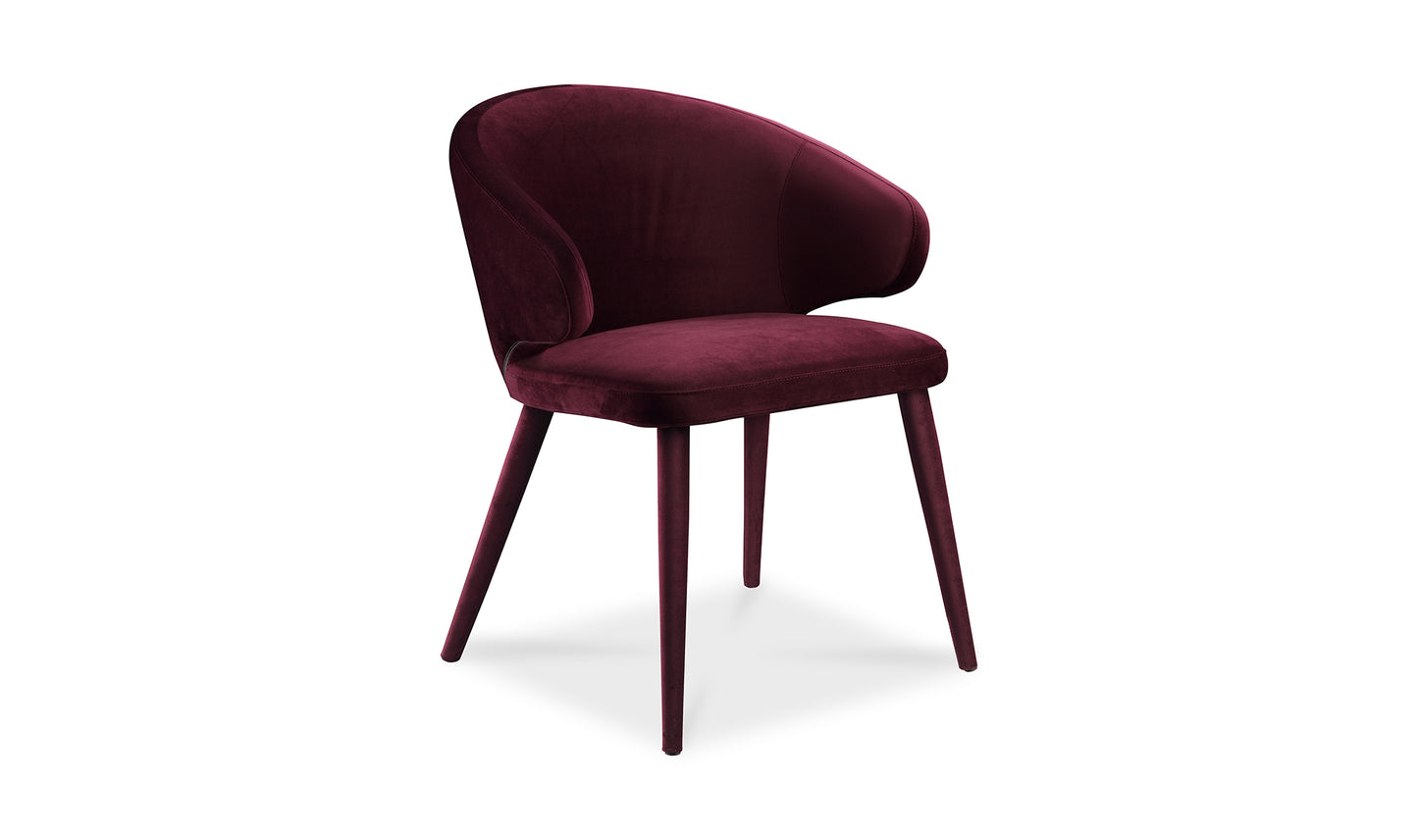 Silla de comedor morada Stewart