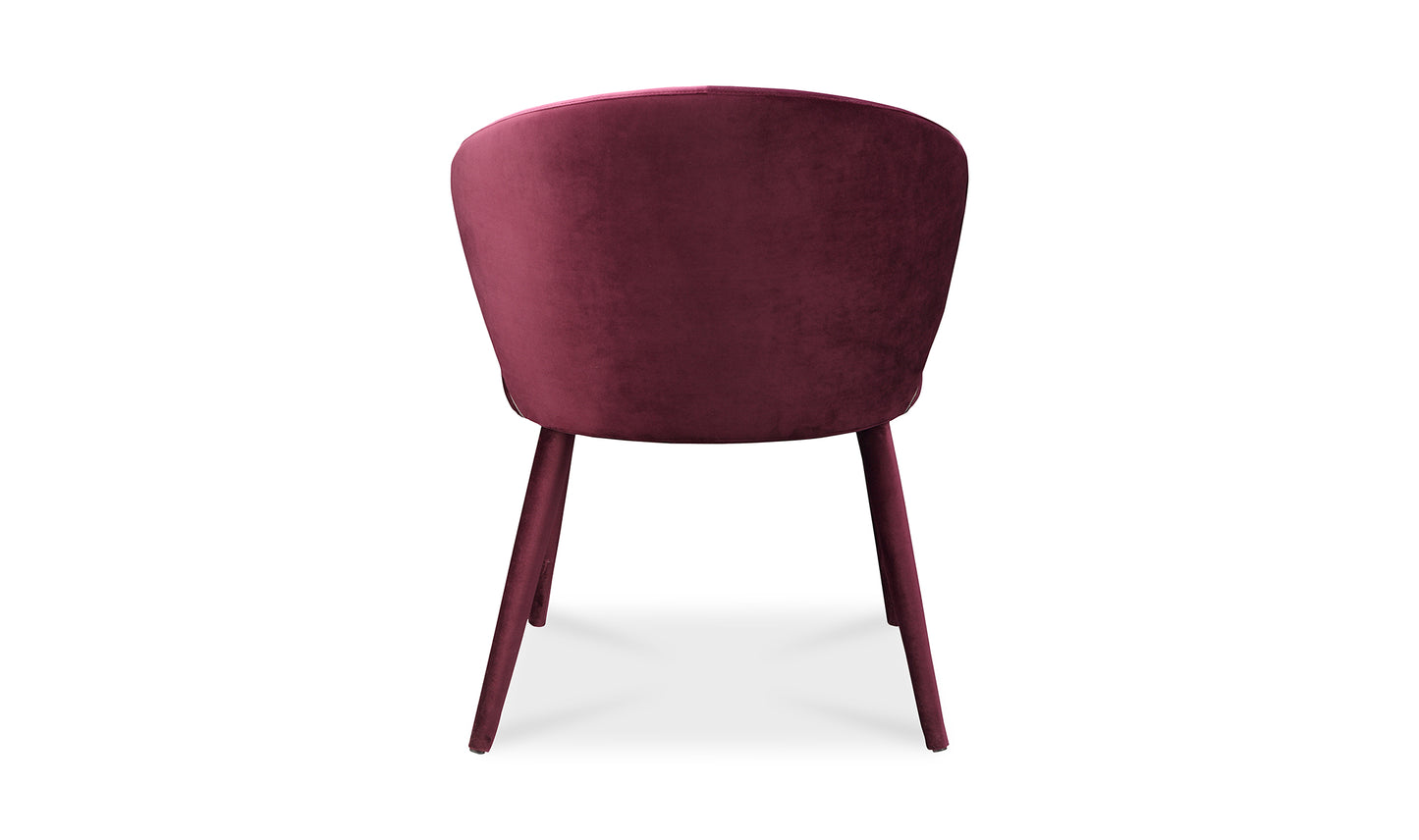 Silla de comedor morada Stewart