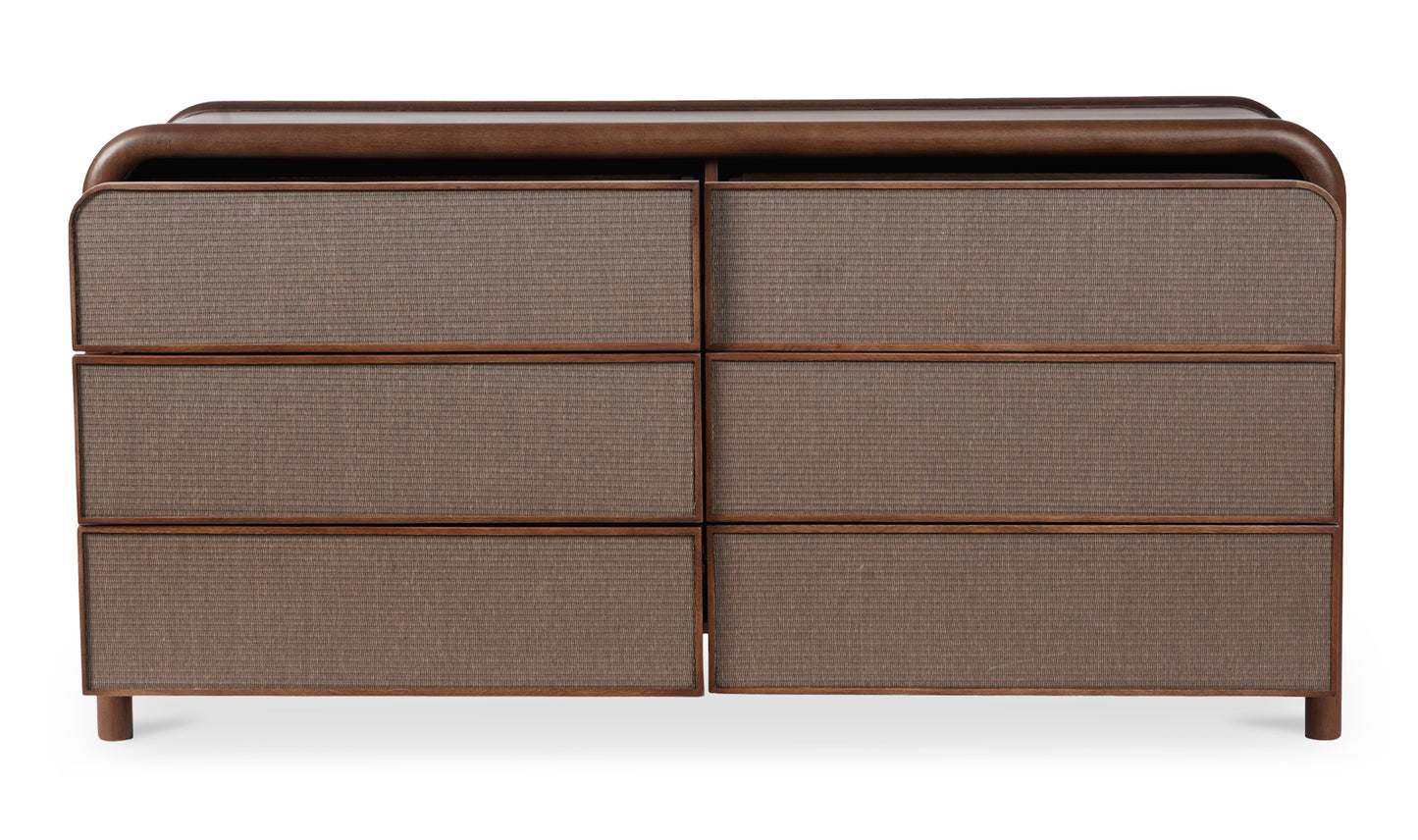 Rye Brown Six-Drawer Dresser