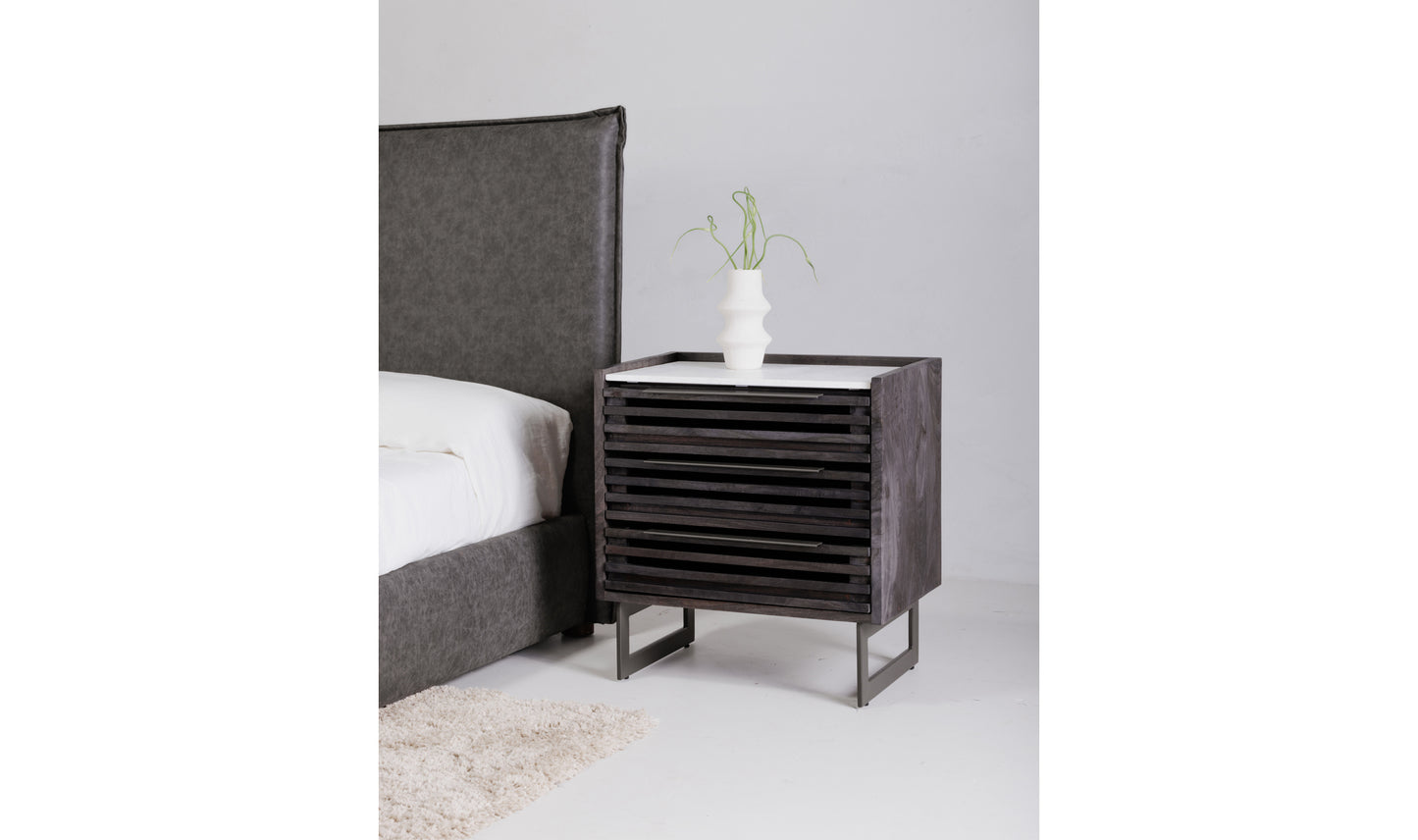 Paloma Three-Drawer Chest Nightstand