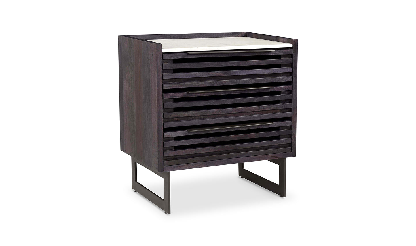 Paloma Three-Drawer Chest Nightstand