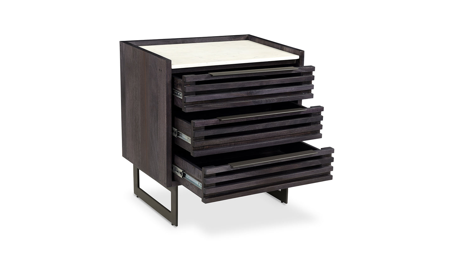 Paloma Three-Drawer Chest Nightstand