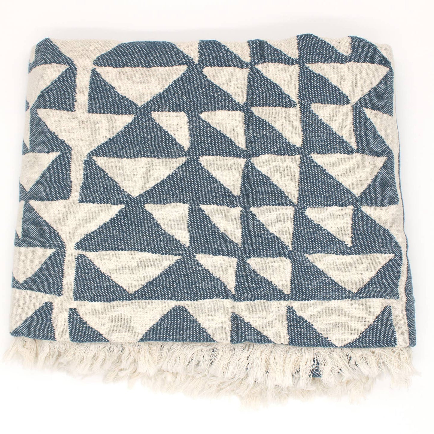 Turkish Cotton Pyramid Throw Blanket