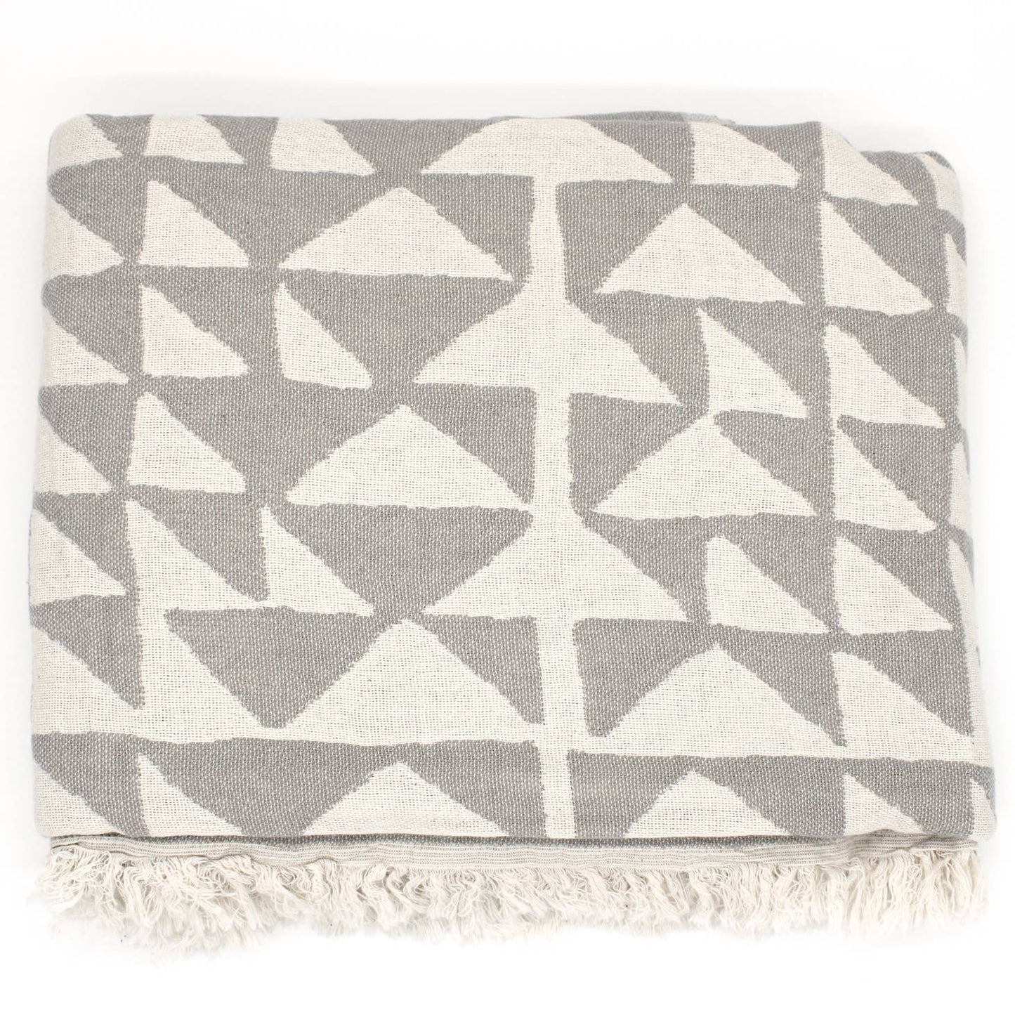 Turkish Cotton Pyramid Throw Blanket