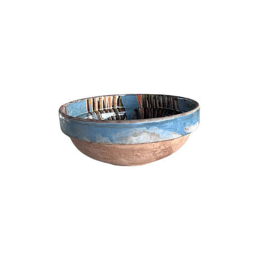 French Marbleized Clay Bowl