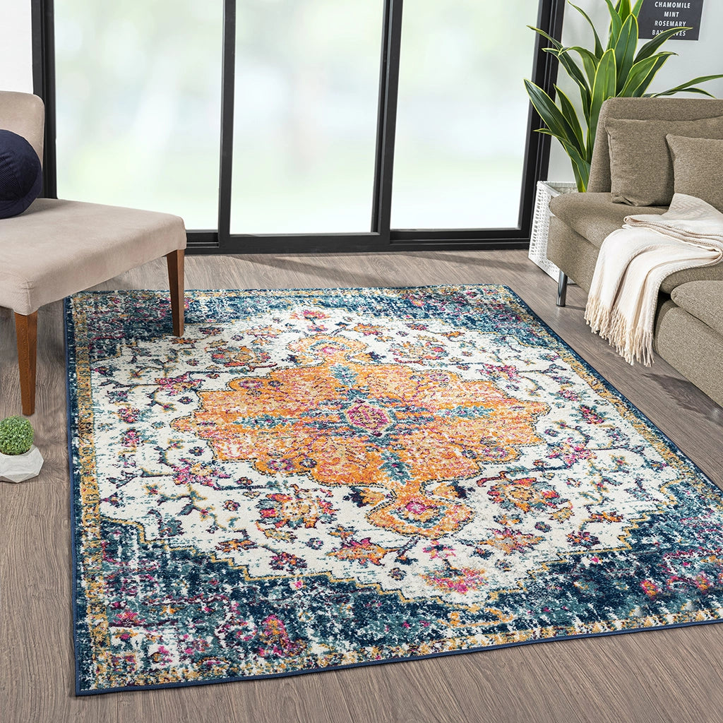 Boho-Inspired Medallion Rug