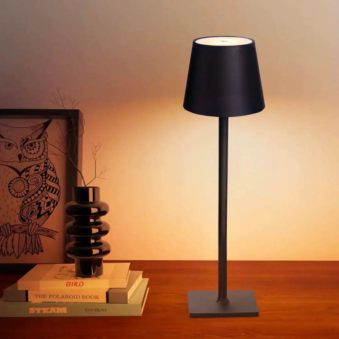 Rechargeable Cordless Lamp with Shade