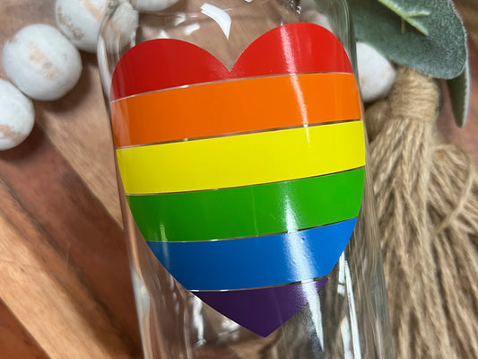 Pride Beer Ban Glass