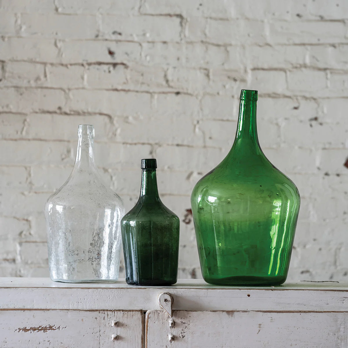 French Vintage Demijohn Bottle