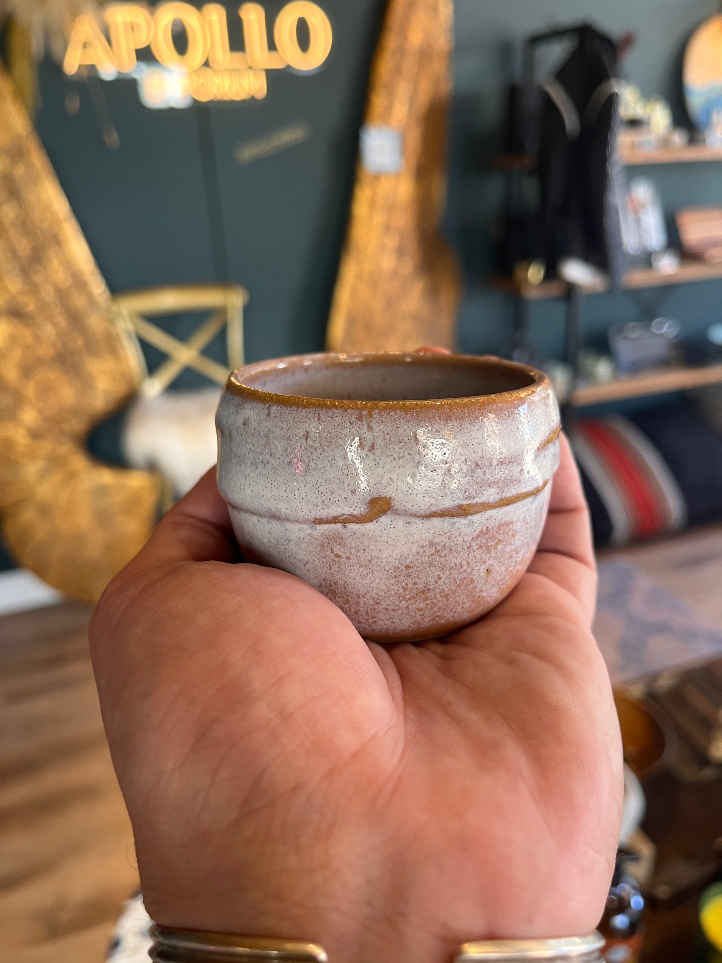 Lofi Potter Pink/White Glazed Cups