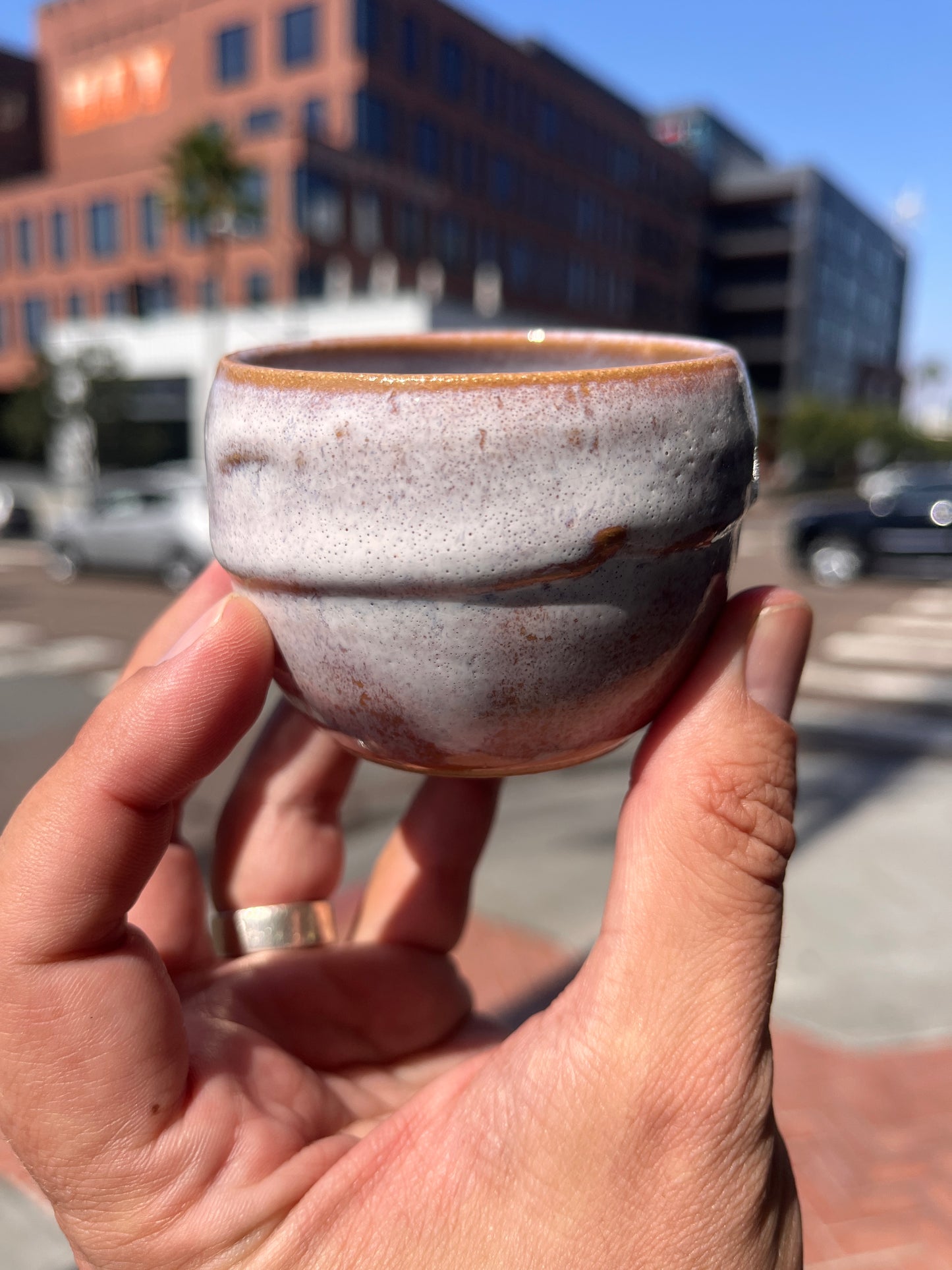 Lofi Potter Pink/White Glazed Cups