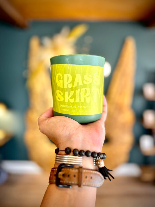 Grass Skirt Hand-Poured Scented Candle