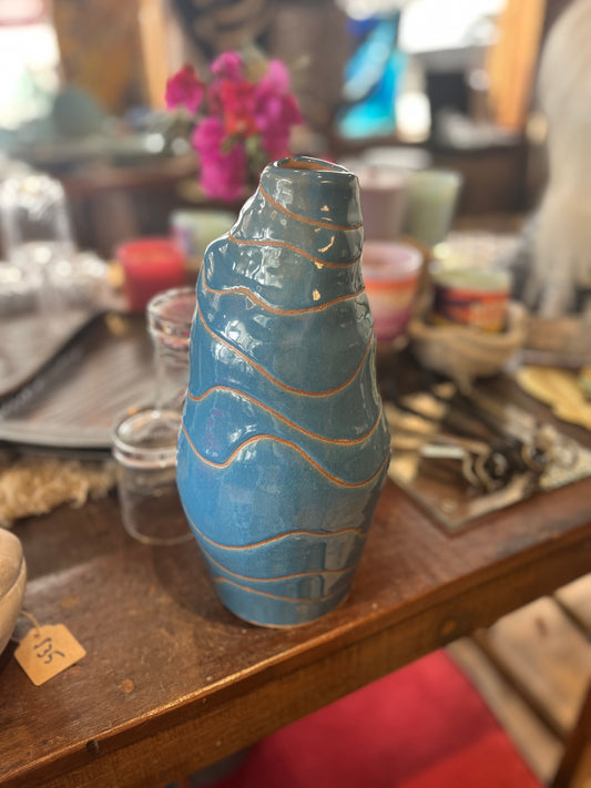 Lofi Potter Teal Hand-Thrown Vase