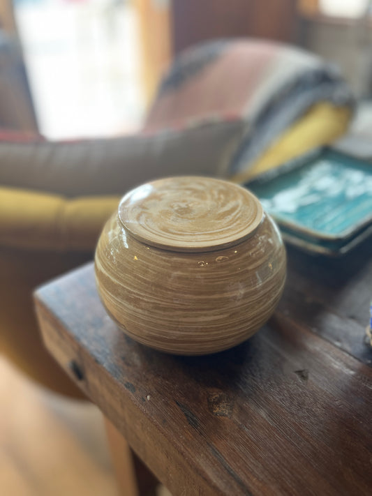 Lofi Potter Cream/Tan Swirl Jar