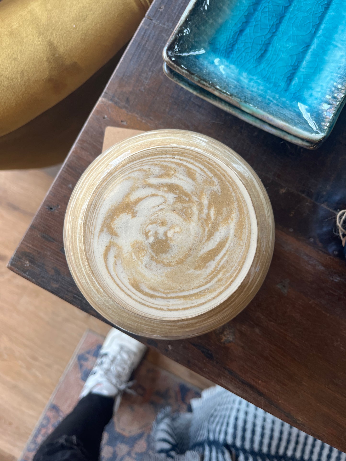 Lofi Potter Cream/Tan Swirl Jar