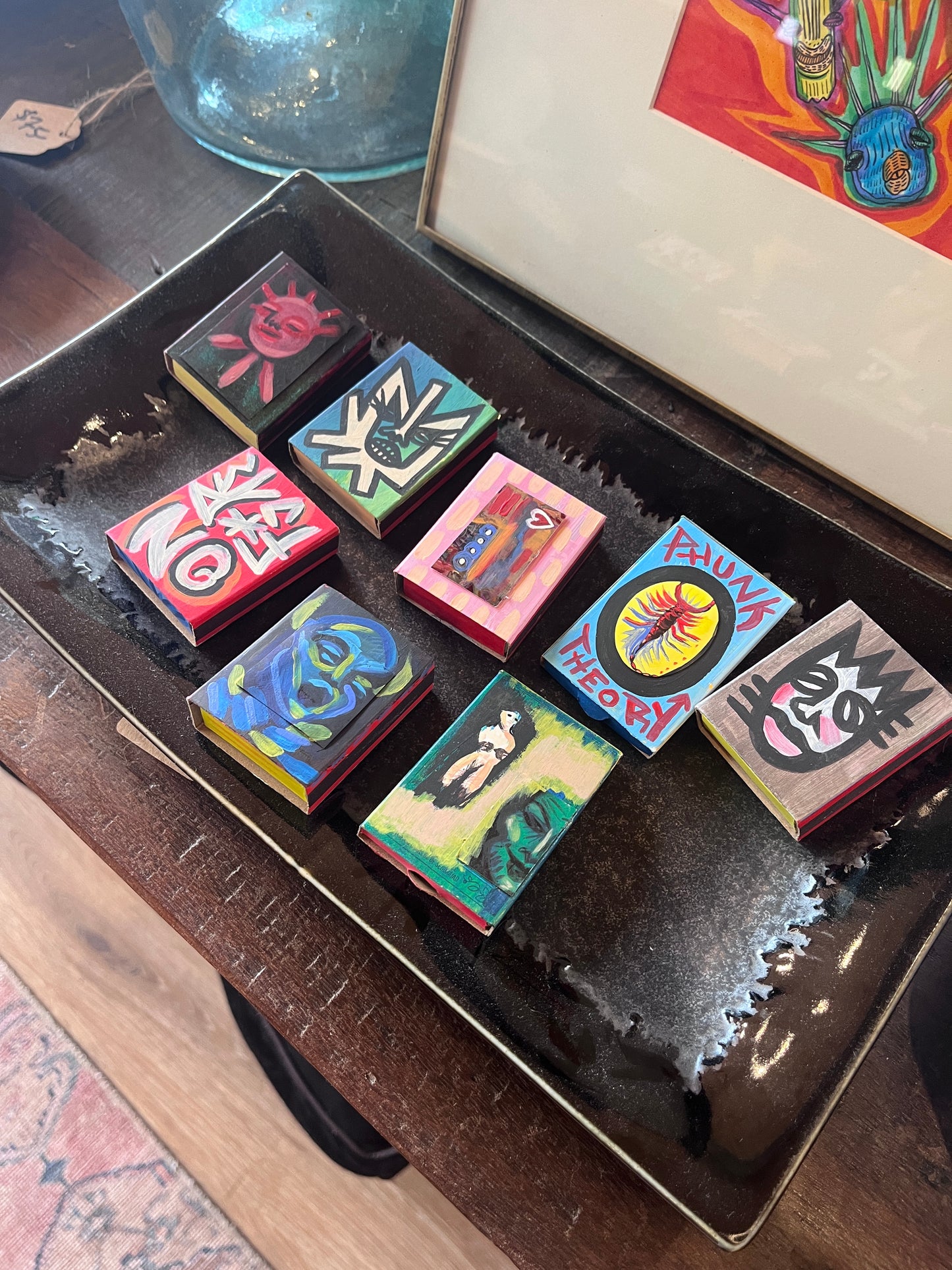 Cajas de cerillas pintadas a mano de Phunk Theory