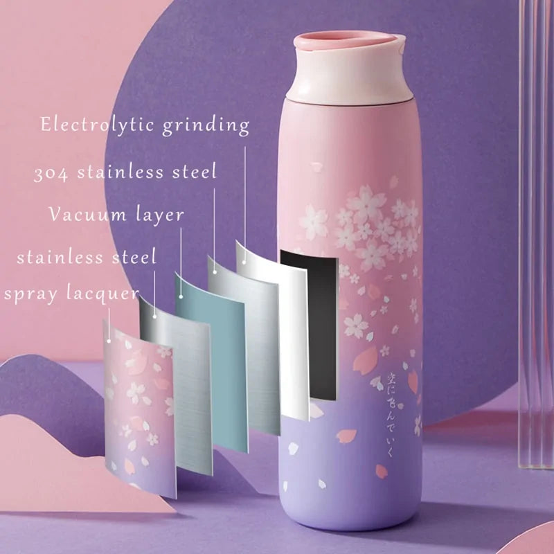 Japanese Sakura Thermos Bottle