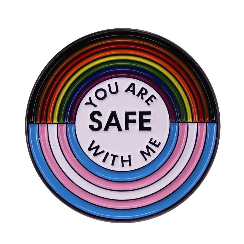 Broche de esmalte para amantes del orgullo LGBT