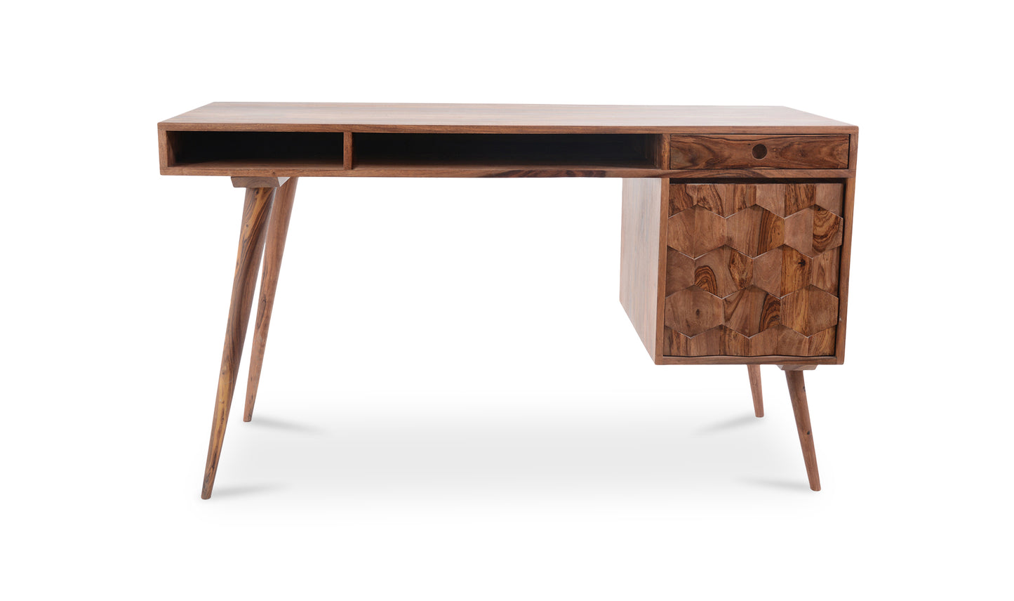 O2 Sheesham Wood Desk