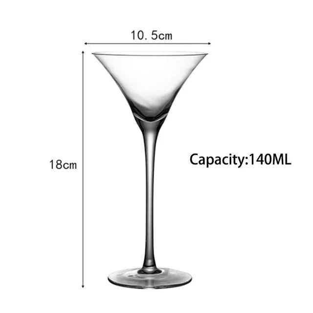 Elegant Crystal Martini Glass