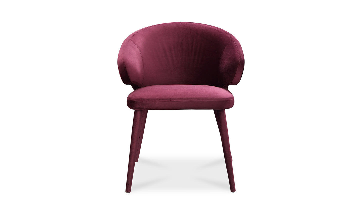 Silla de comedor morada Stewart