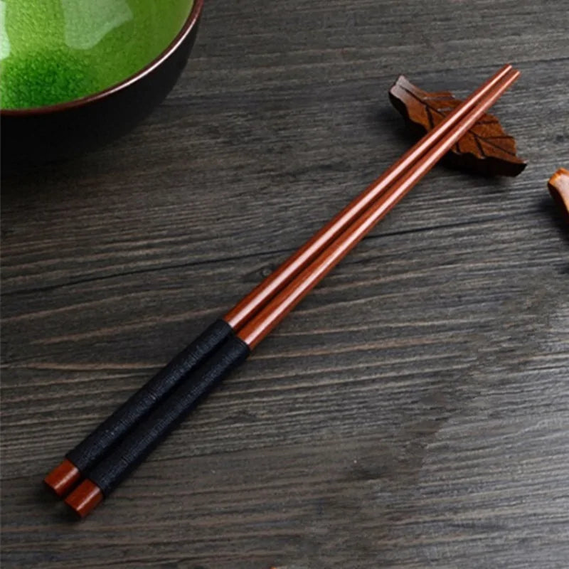 Handmade Japanese Natural Chestnut Wood Sushi Chopsticks