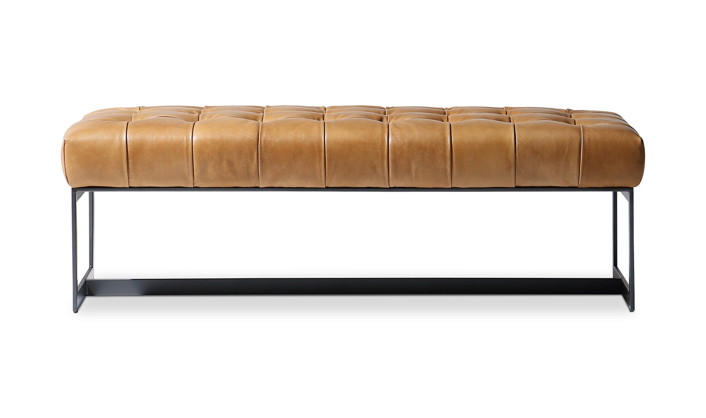 Wyatt Leather Bench