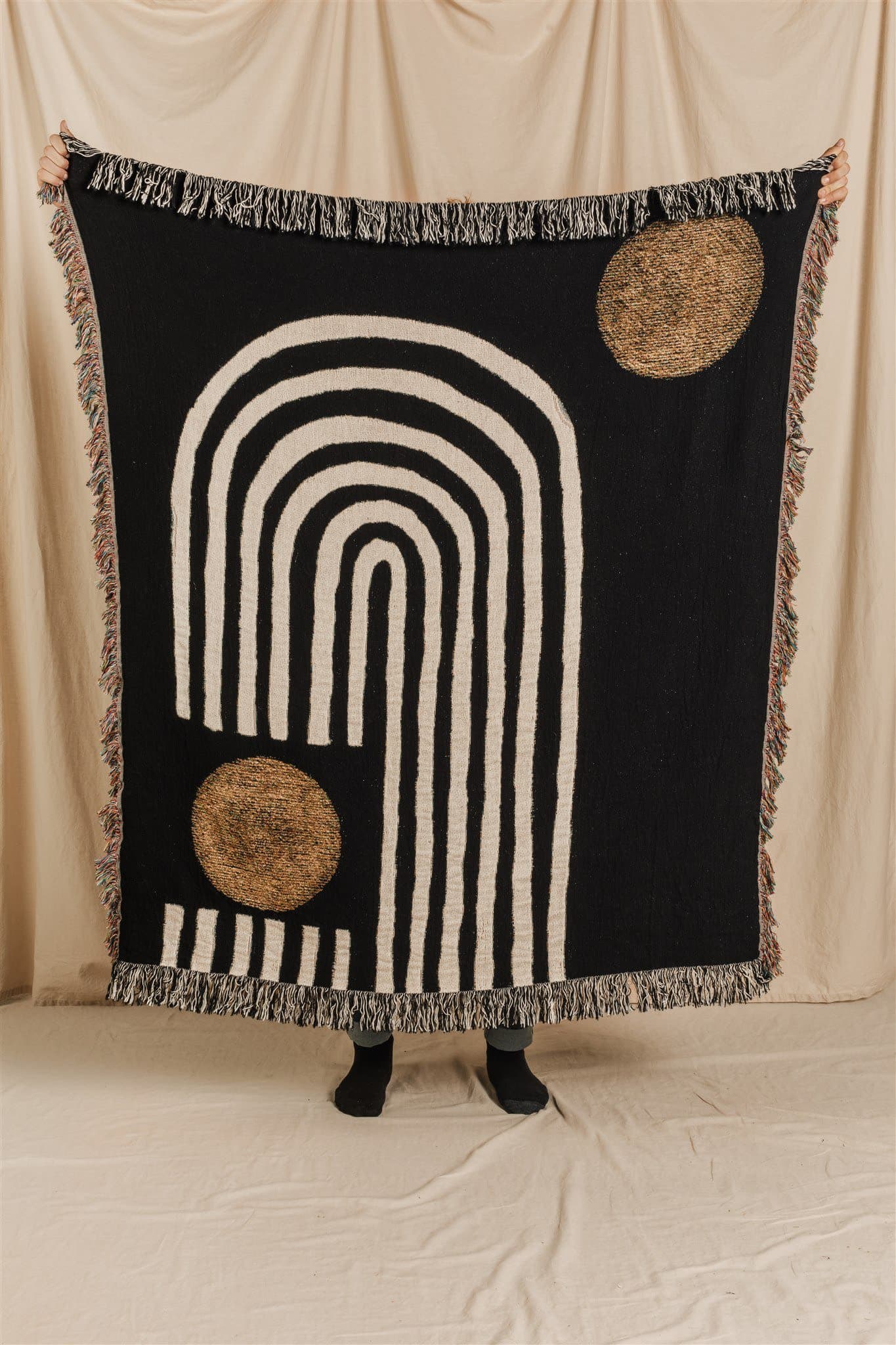 PAR KER made BLACKRAINBOW Throw Blanket