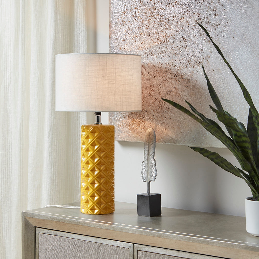 Mazi Cylinder Ceramic Table Lamp