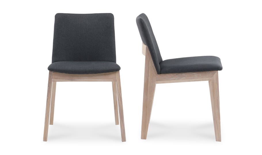 Deco Oak Dining Chairs: Set of 2