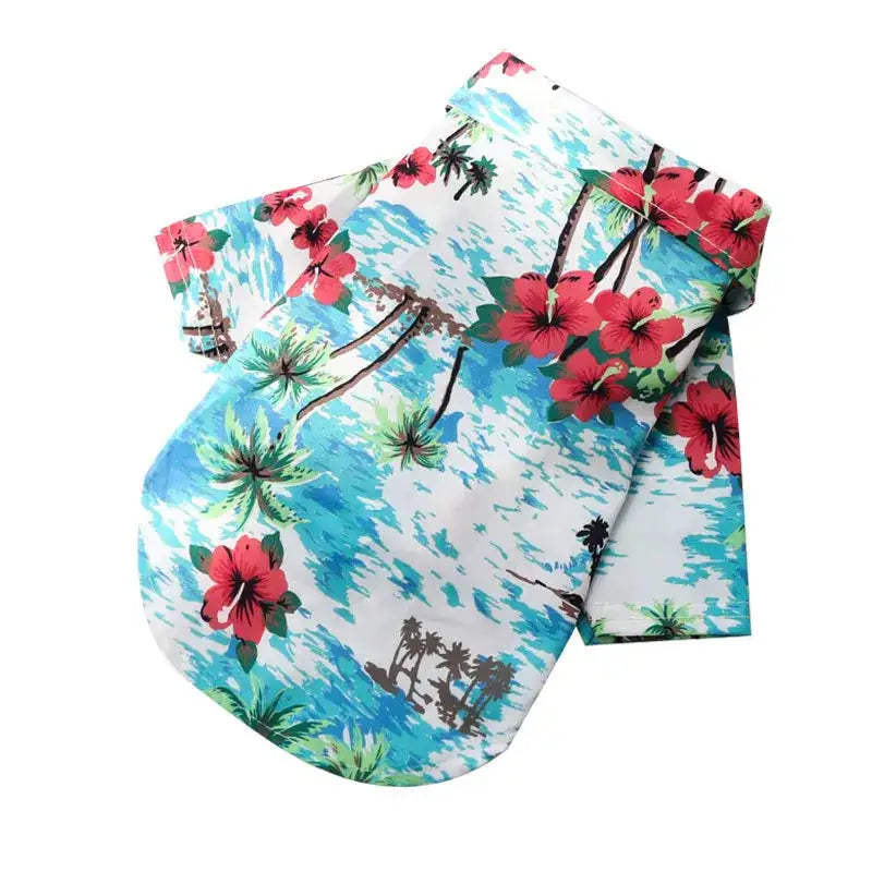 Camisetas hawaianas tropicales para perros