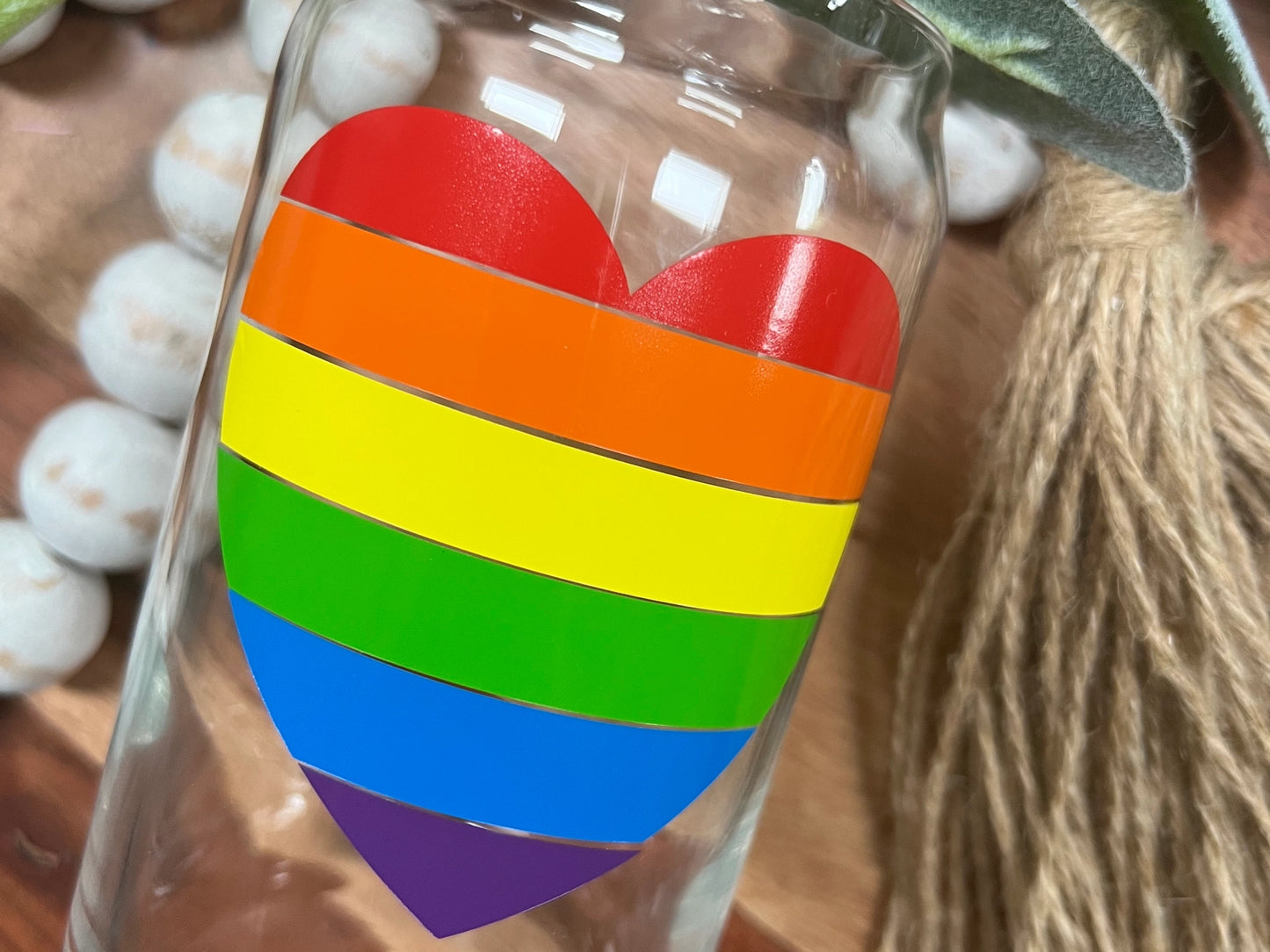 Pride Beer Ban Glass