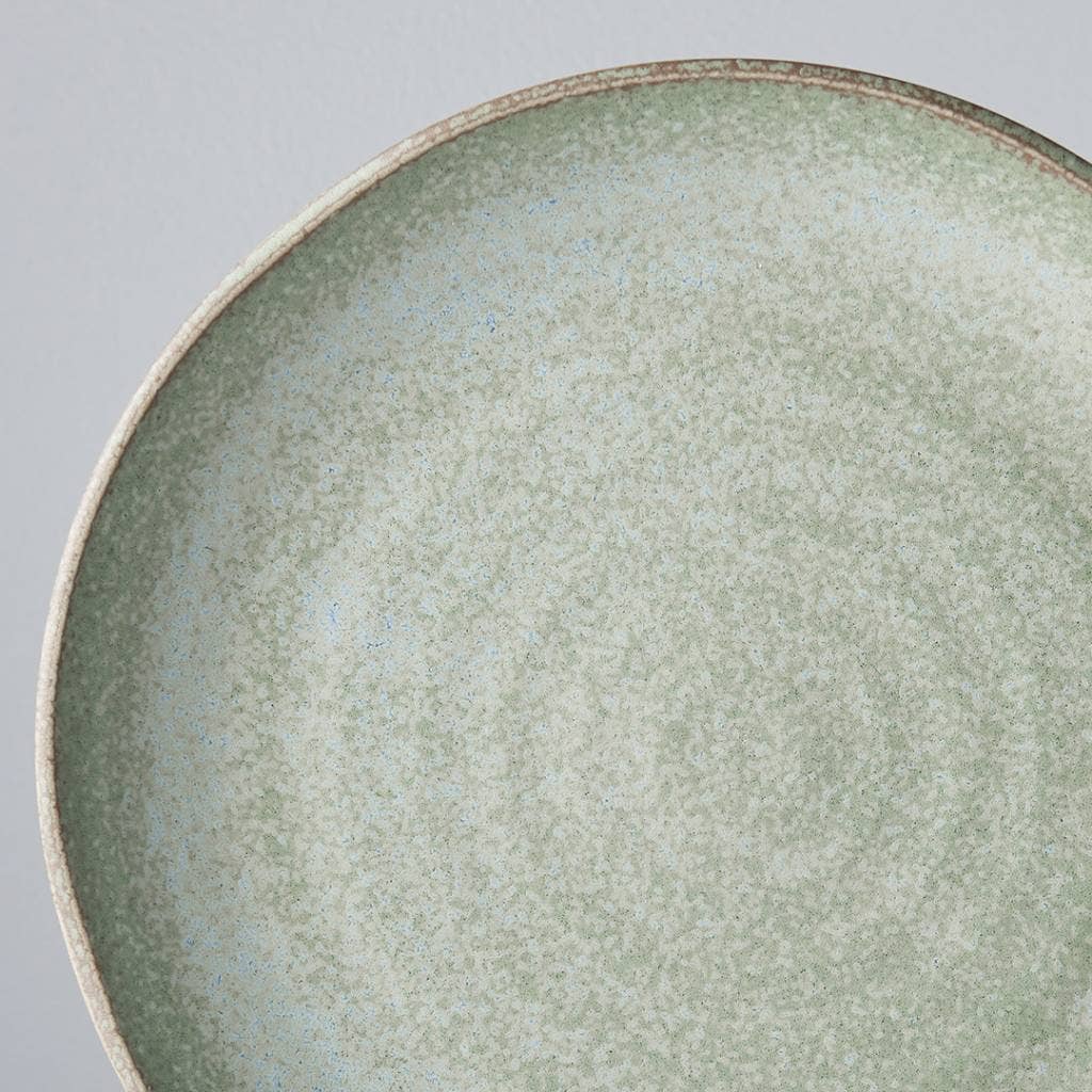 Japanese Green Fade Wabi Sabi Plate