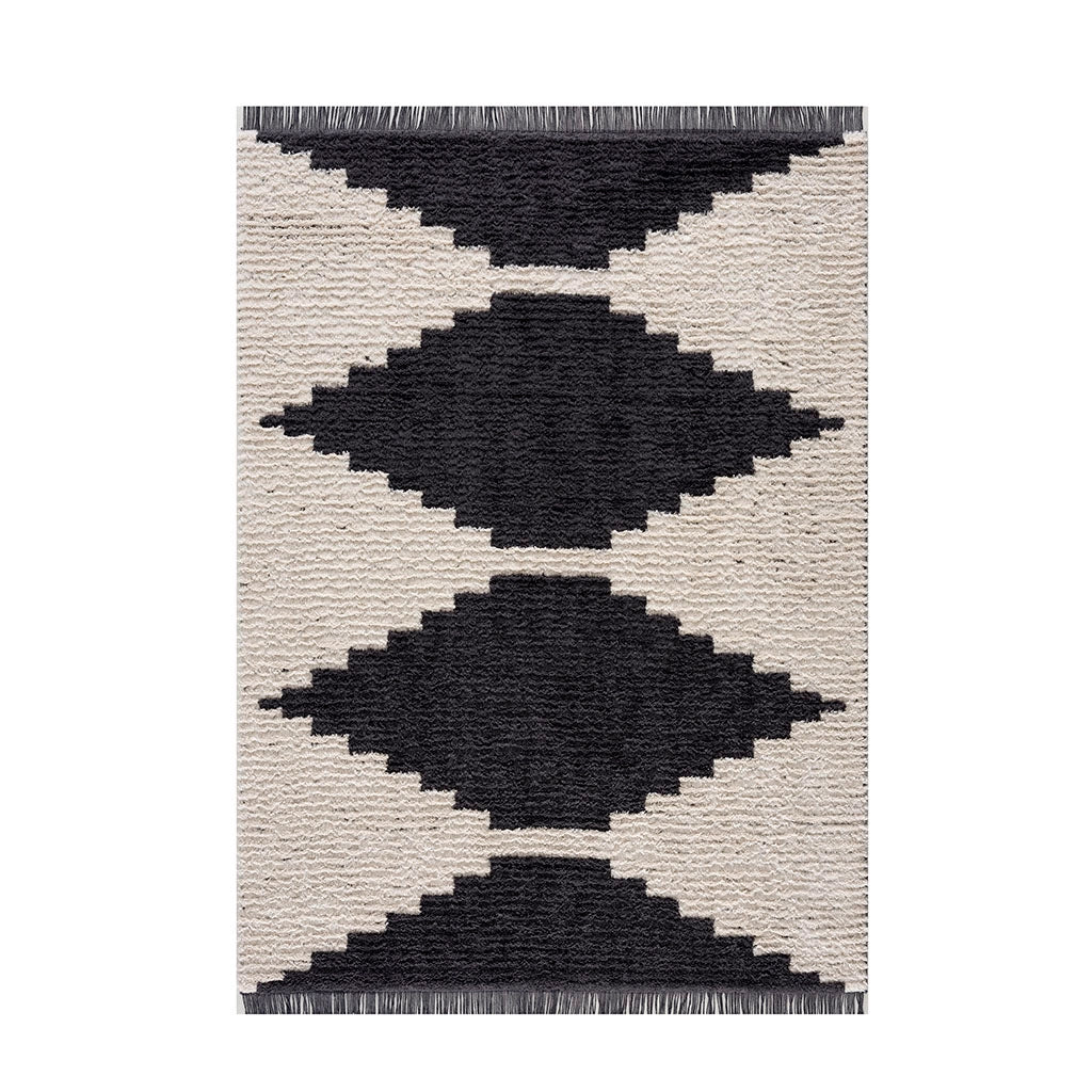 Contrasting Transitional Geometric Area Rug