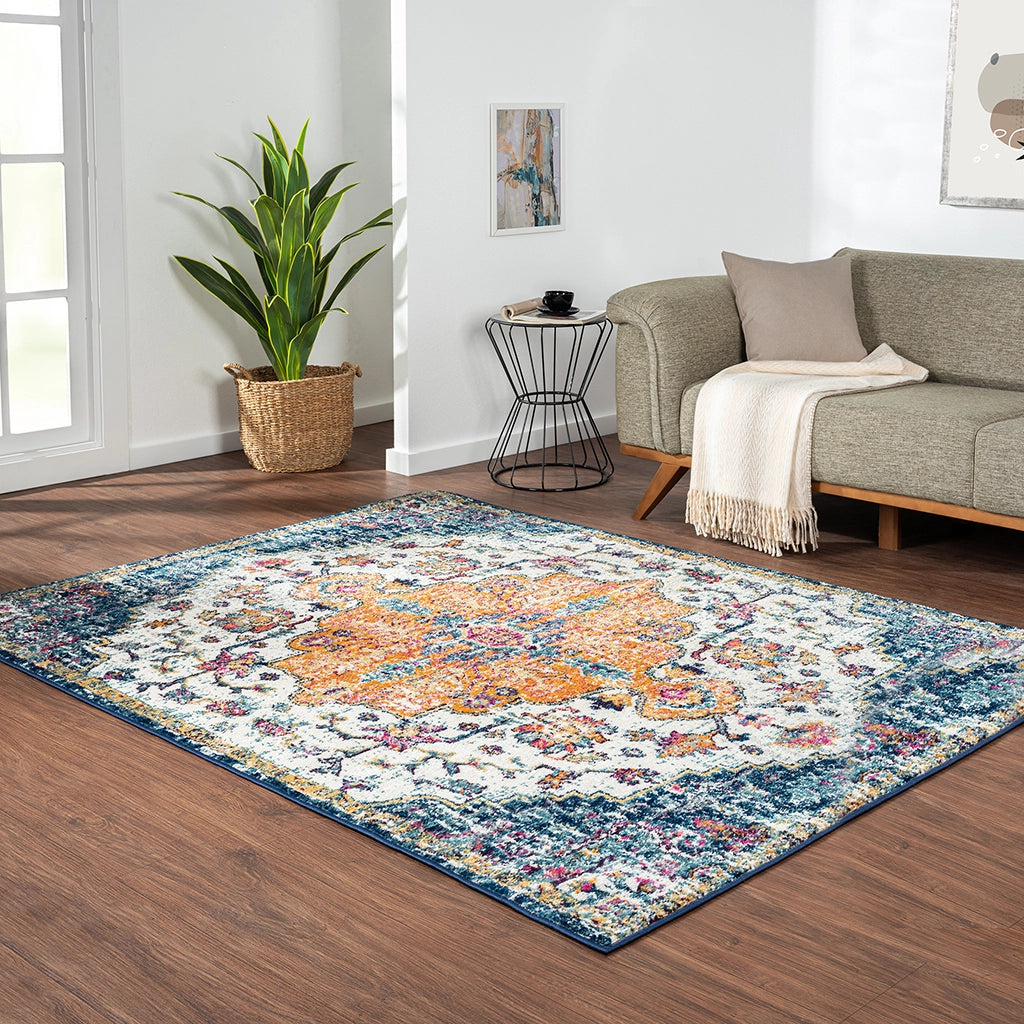 Boho-Inspired Medallion Rug