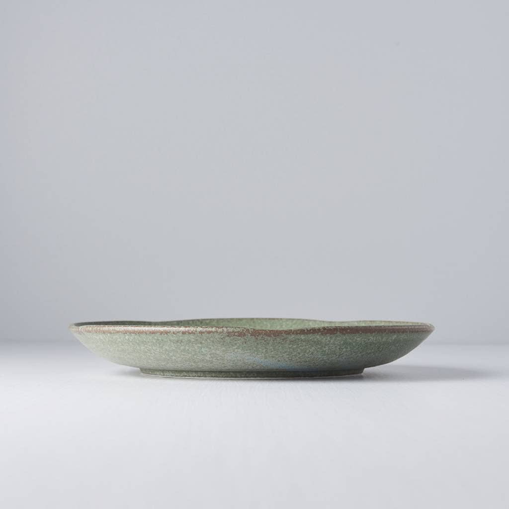 Japanese Green Fade Wabi Sabi Plate