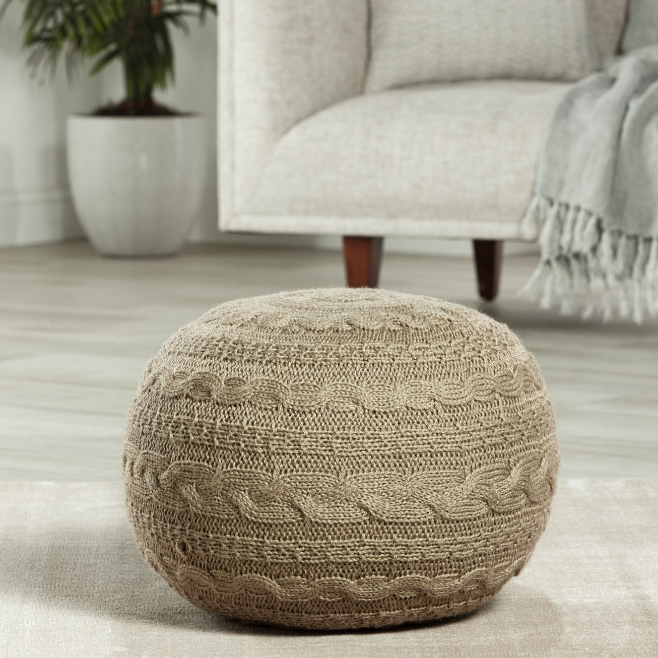 Jaipur Living Sitka Pouf