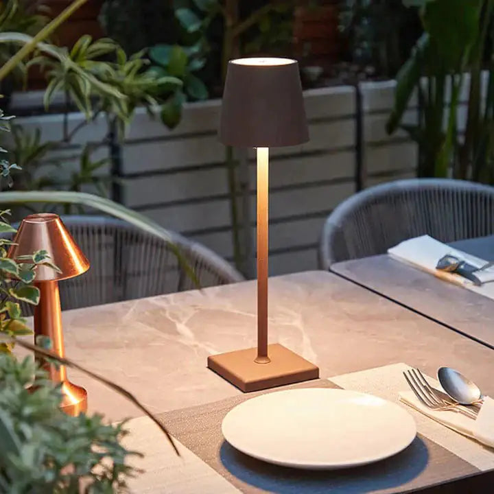 Rechargeable Cordless Lamp with Shade