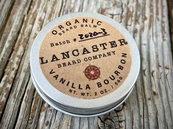 Bálsamo orgánico para barba con sabor a vainilla y bourbon