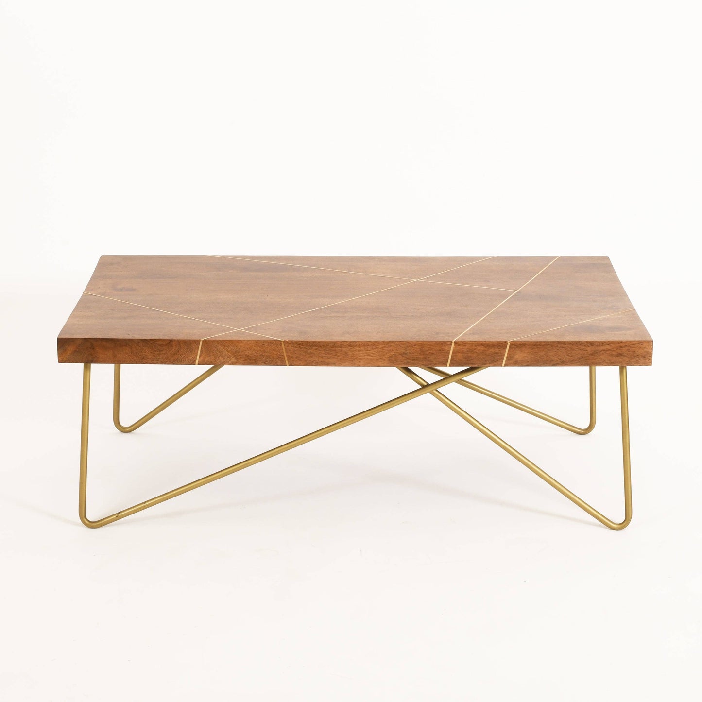 Rayos Brass Inlay Coffee Table