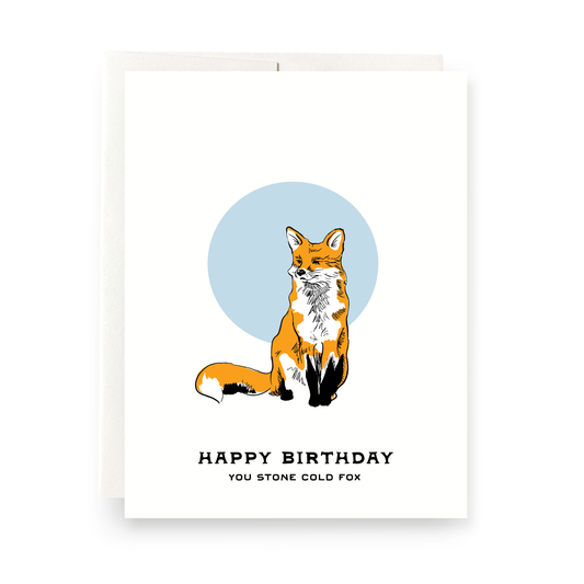 Fox Birthday Greeting Card