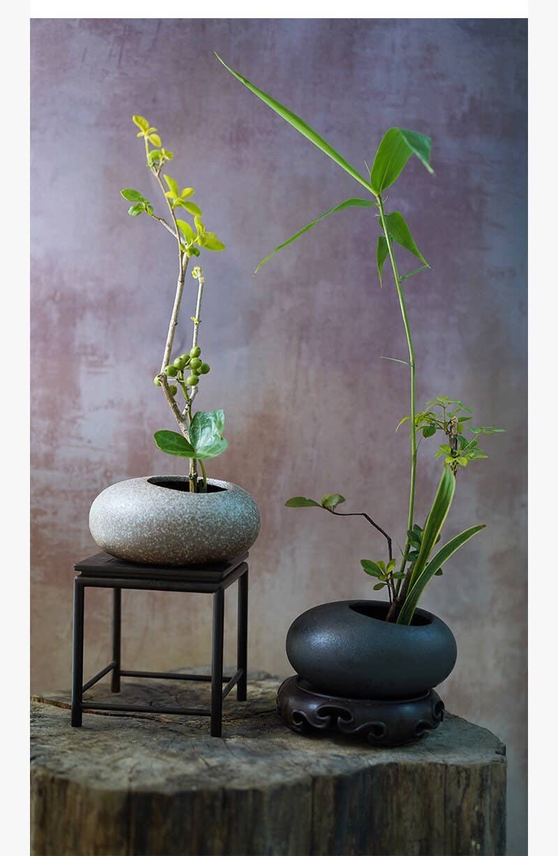 Handmade Ceramic Japanese Ikebana Vase